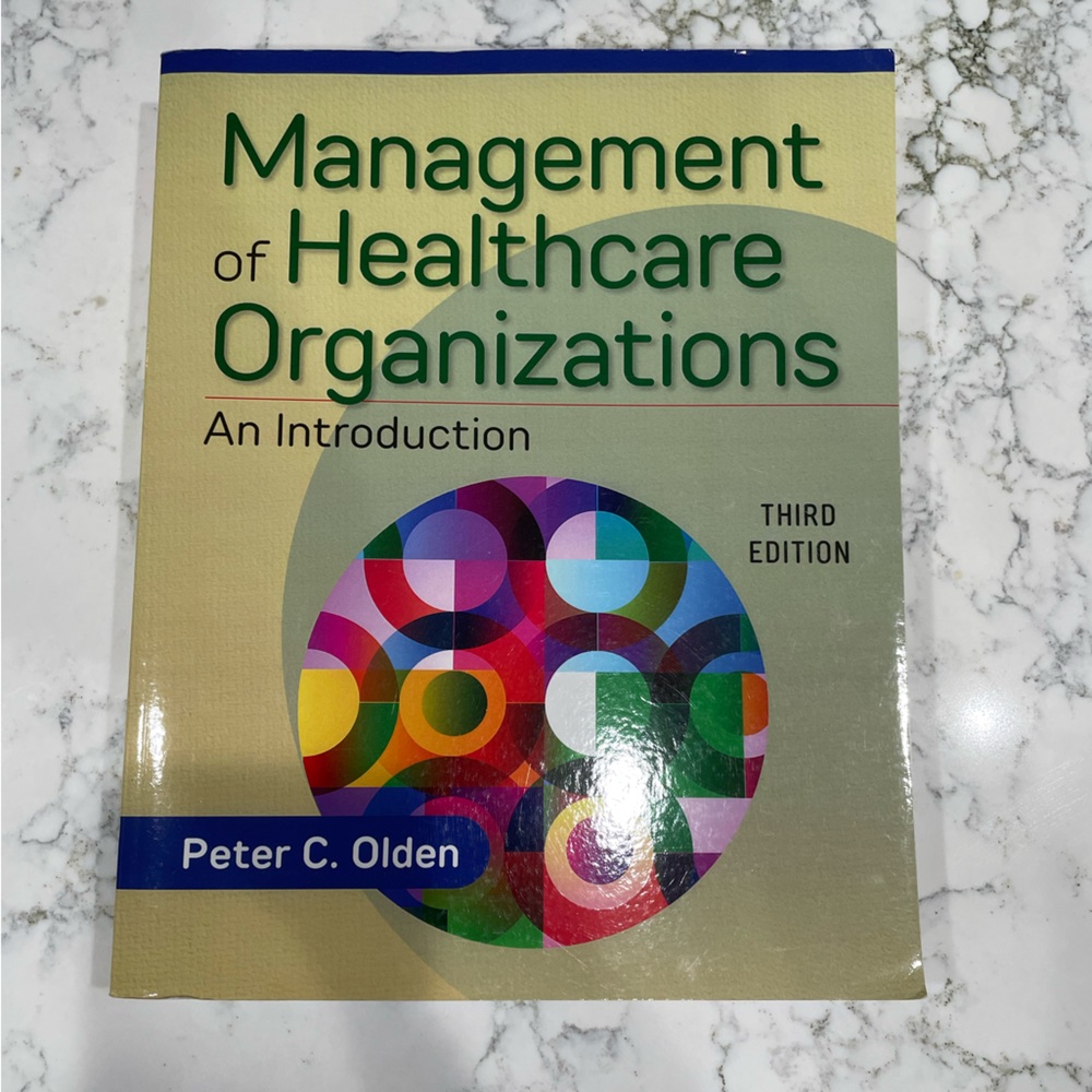 Management of Healthcare Organizations Textbook